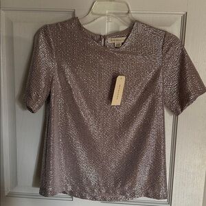 Monteau Sparkling Metallic Top